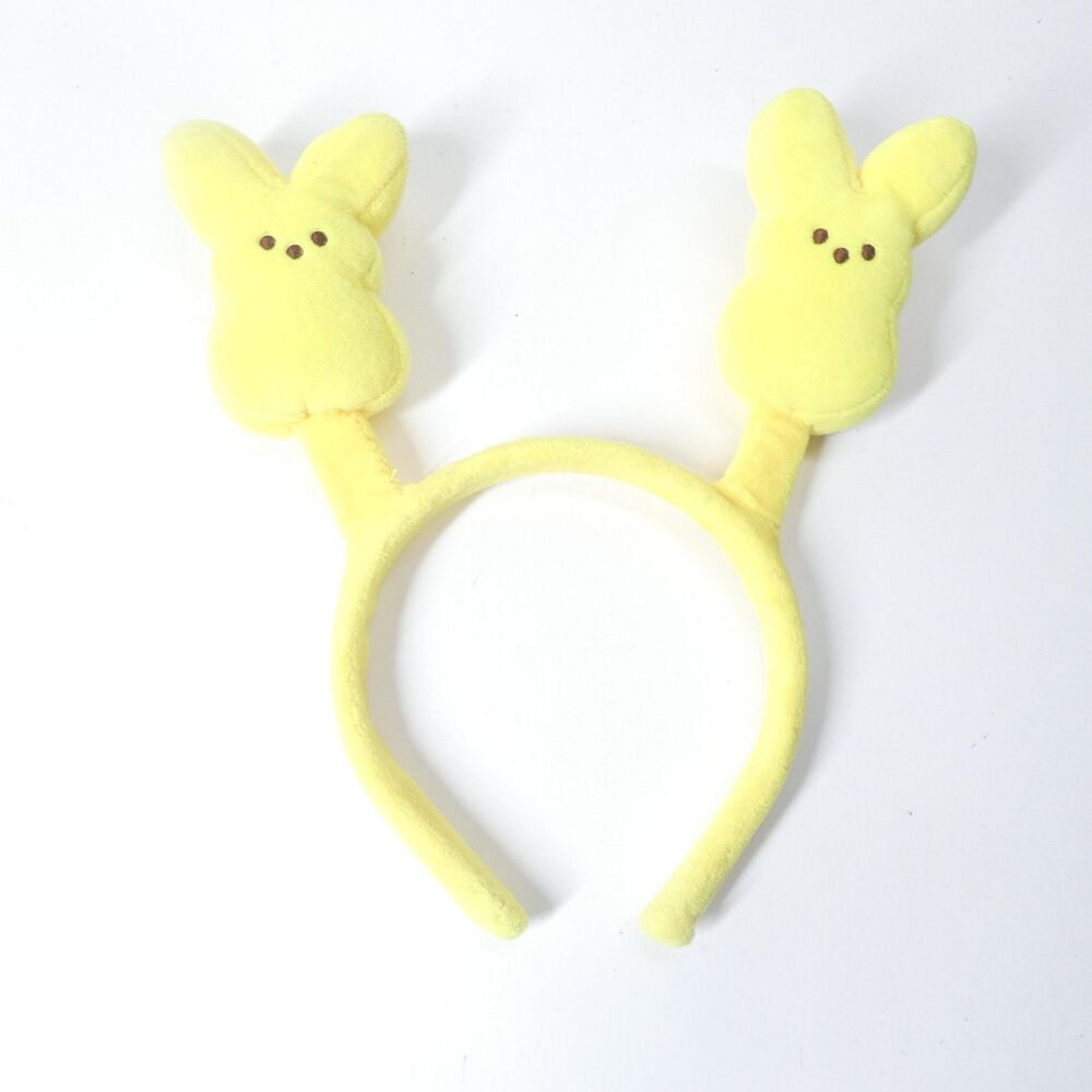 Peeps Yellow Bunny Plush Headband Easter Marshmallow Candy